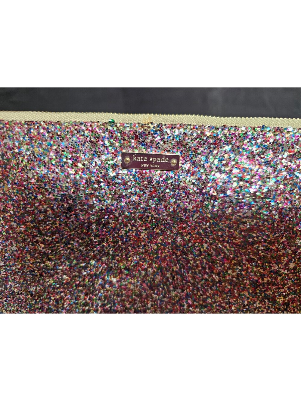 Kate Spade Clutch Pink Womens Sparkle New York